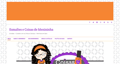 Desktop Screenshot of coisasdemenininha.com.br